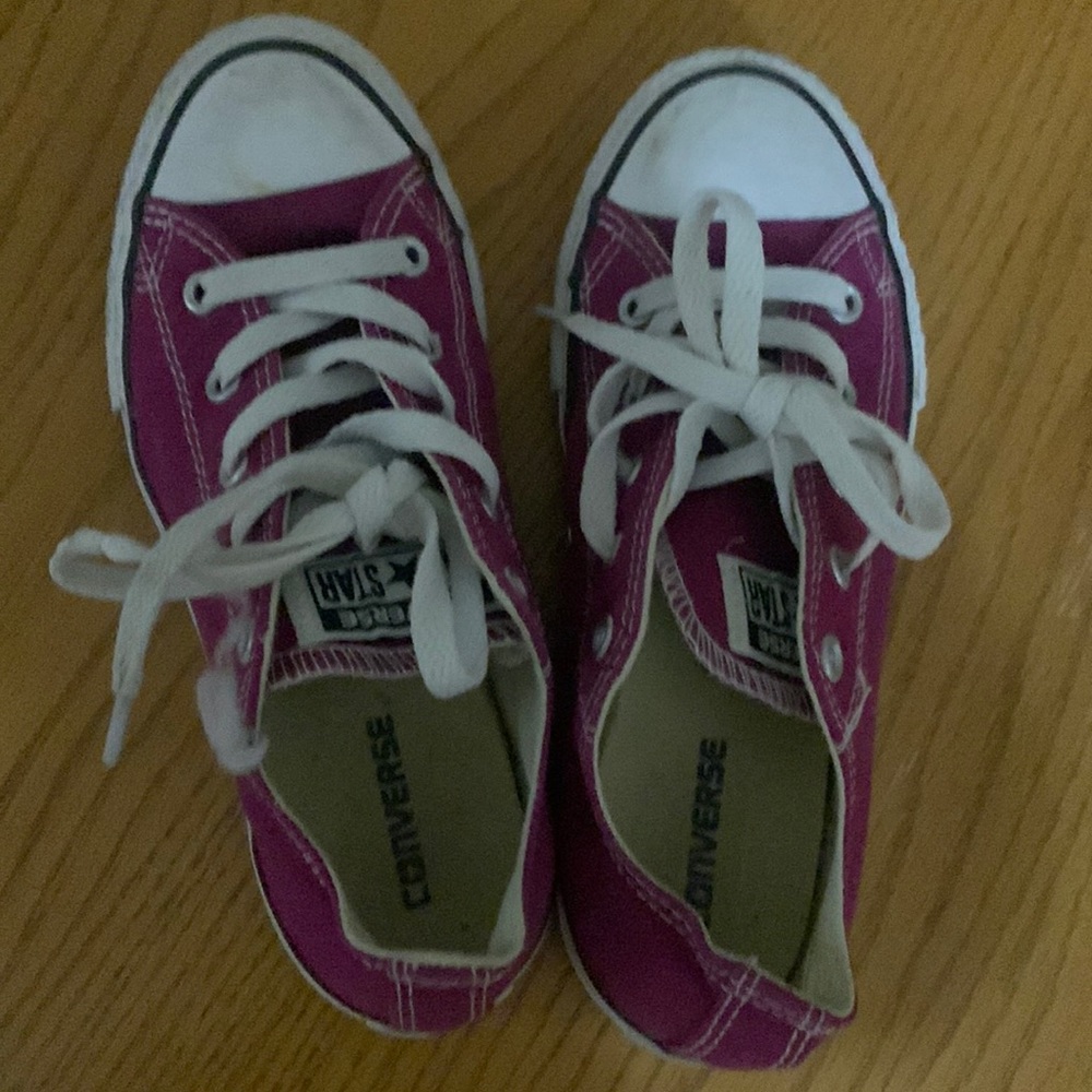 Purple Laced Converse